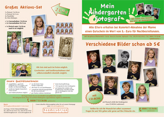 Flyer Schulen u. Kindergarten Fotografie